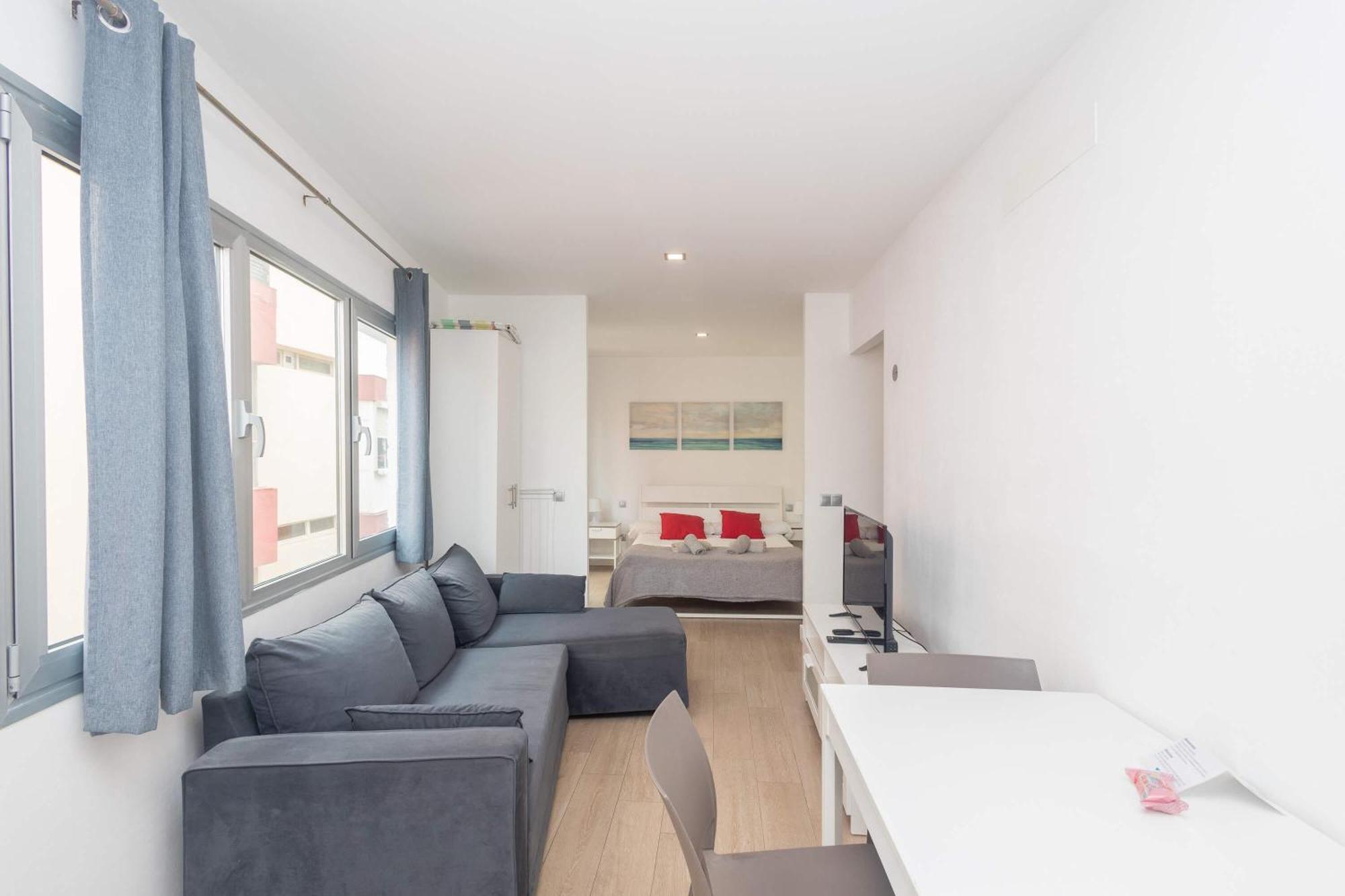 Estudio Con Balcon Playa Las Canteras ลาสปัลมาส เด กรานคานาเรีย ภายนอก รูปภาพ