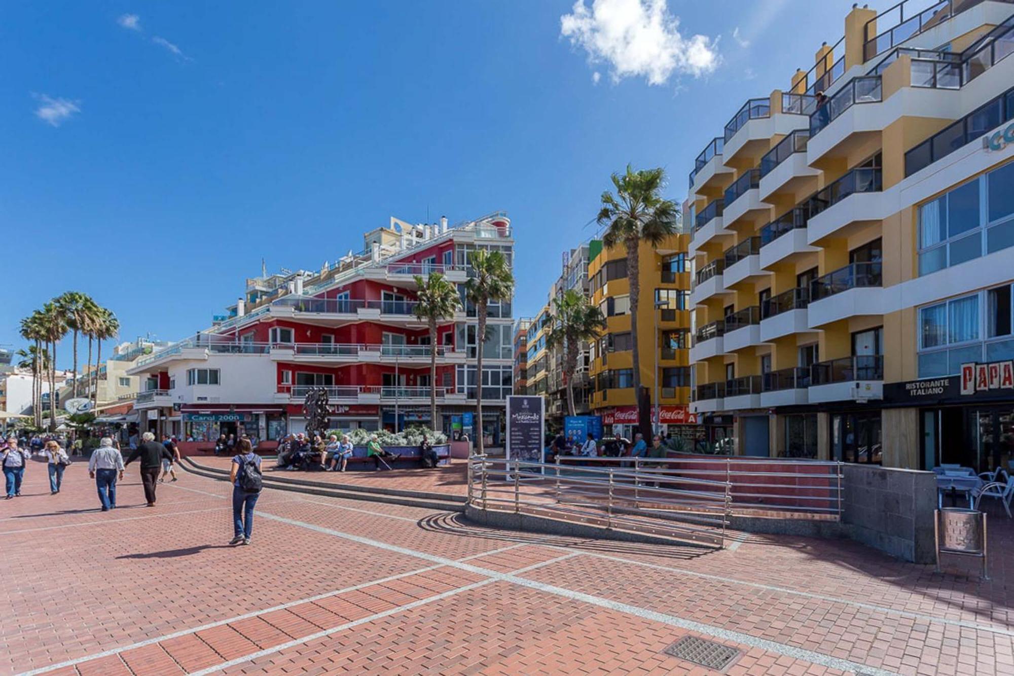 Estudio Con Balcon Playa Las Canteras ลาสปัลมาส เด กรานคานาเรีย ภายนอก รูปภาพ